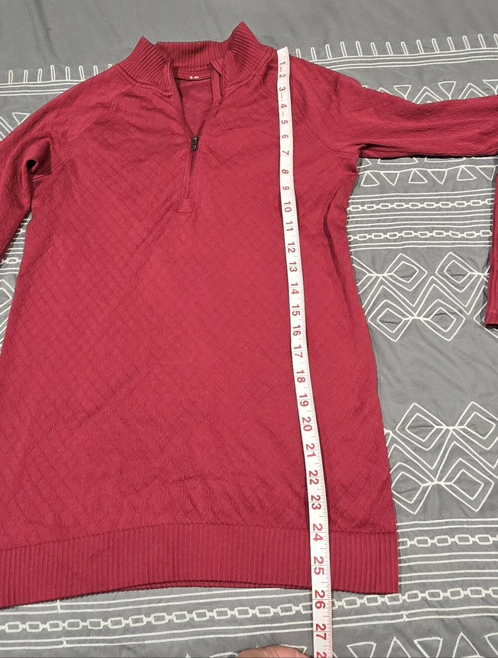 Lululemon Rest Less 1/2 Zip In Star Ruby - Picture 2 of 7